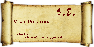 Vida Dulcinea névjegykártya